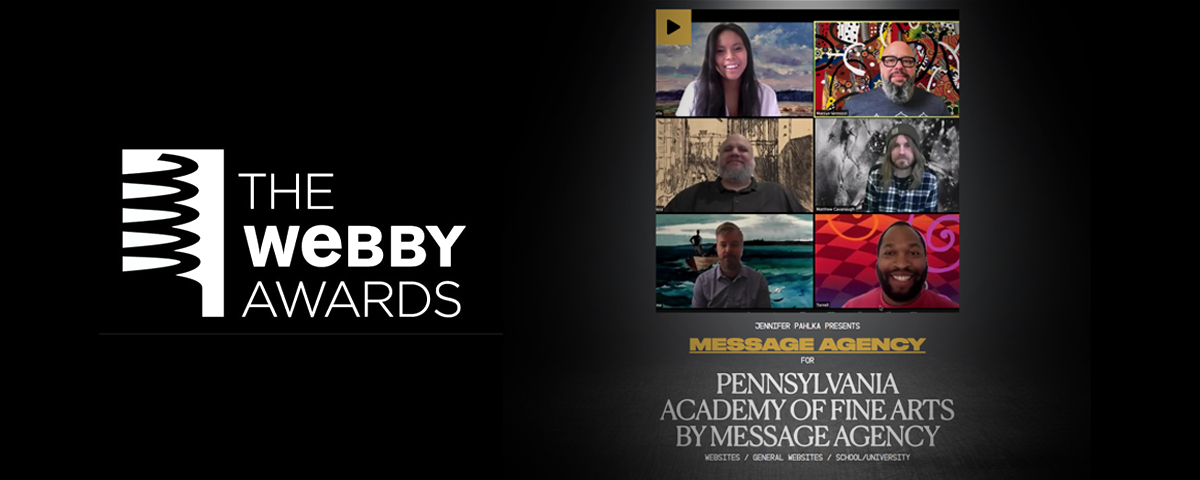 Message Agency win Webby Award for Pafa.org!