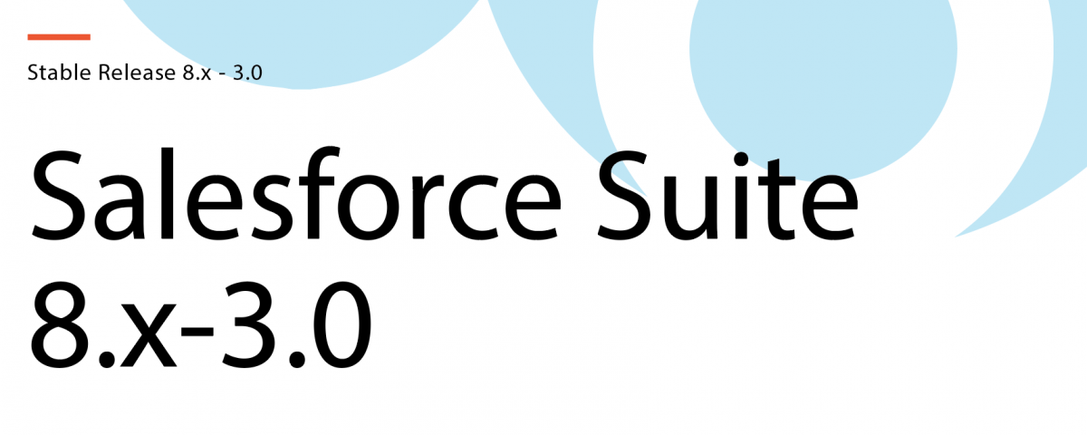 Salesforce cloud and Drupal 8 logo with title, Salesforce Suite 8.x - 3.x