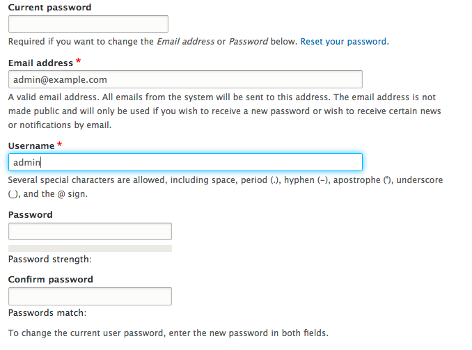 Drupal S Change Password Problem What We Can Learn From The Web S Top Sites Message Agency